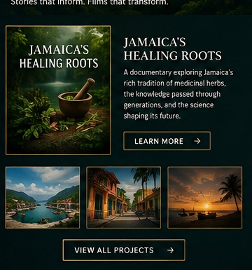 Jamaica's Healing Roots documentary artwork